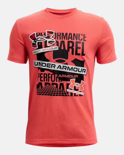 YLG Under Armour Boys Unstoppable T-Shirt red